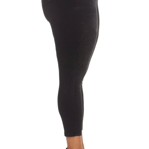 Ysj Plus Size Embellished Skinny Ankle Jeans in Black, 18W, $99.50 - Picture 5 of 10